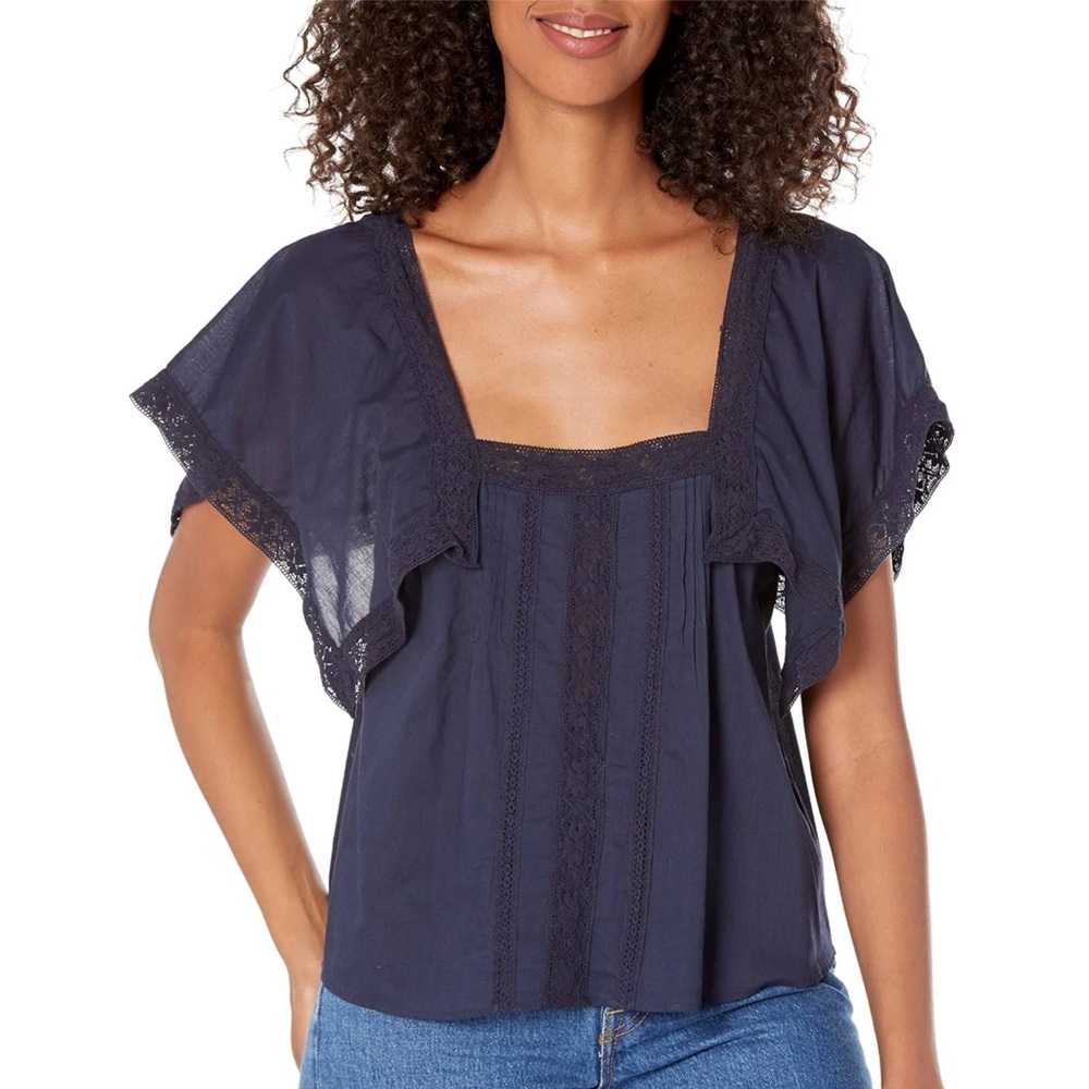 Rebecca Taylor Women's Lace Insert Top